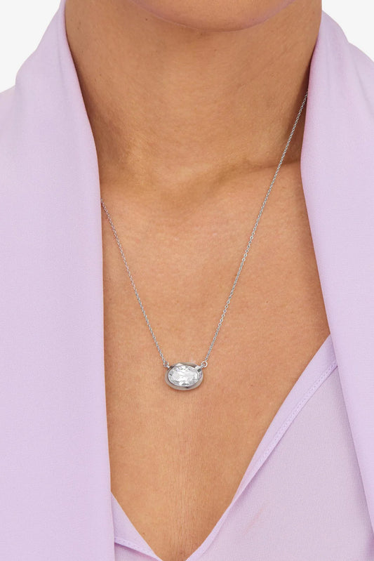 She's a Boss Pendant Necklace in Silver