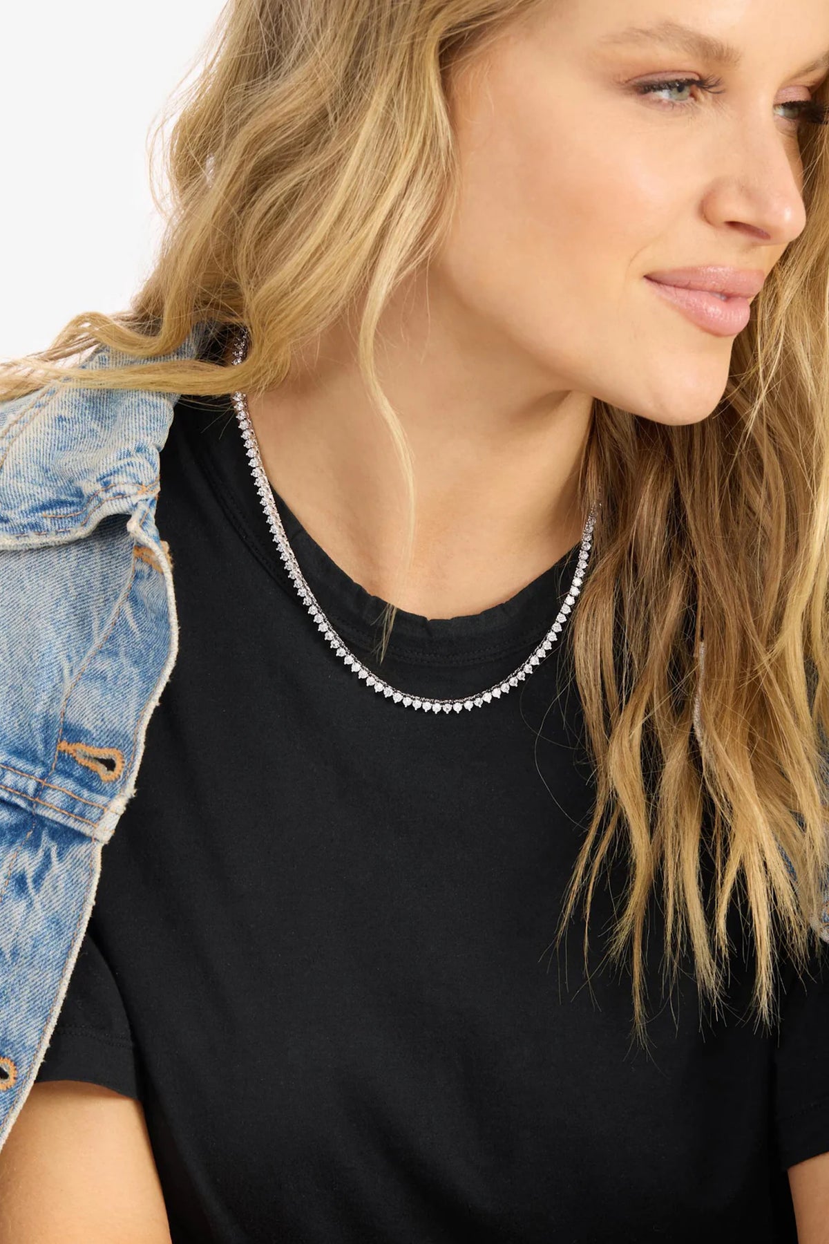 Not Your Basic Tennis Necklace 18"