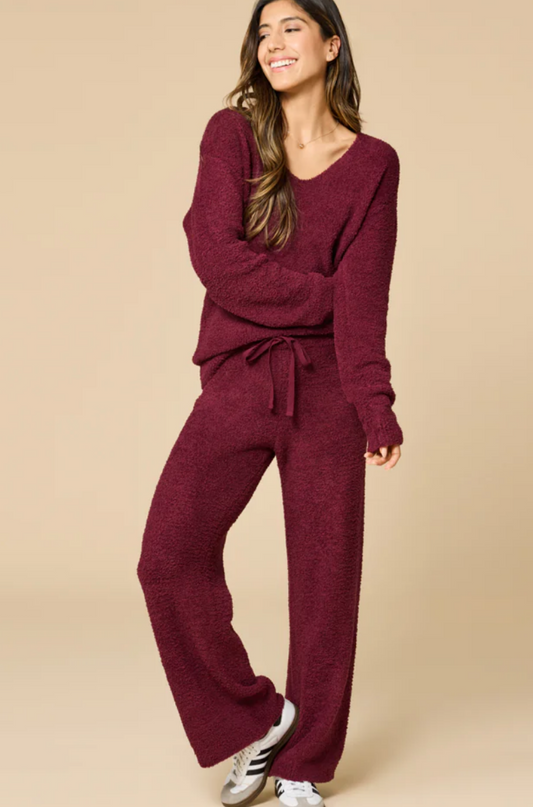 Marshmallow V-Neck Lounge Set