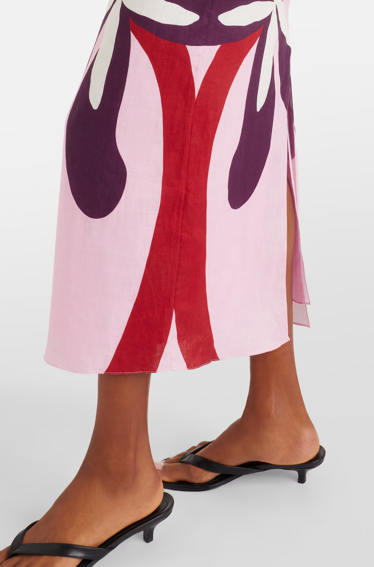 Firenze Floral Linen Midi Dress