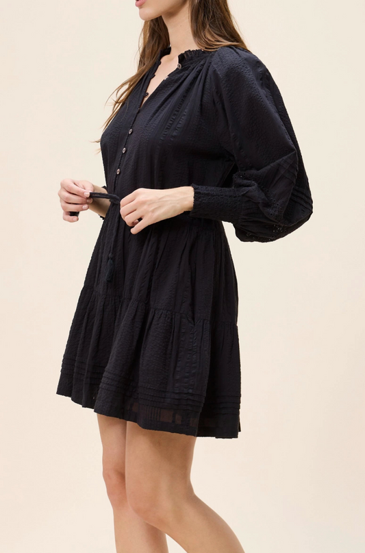 Meadow Mini Dress in Black