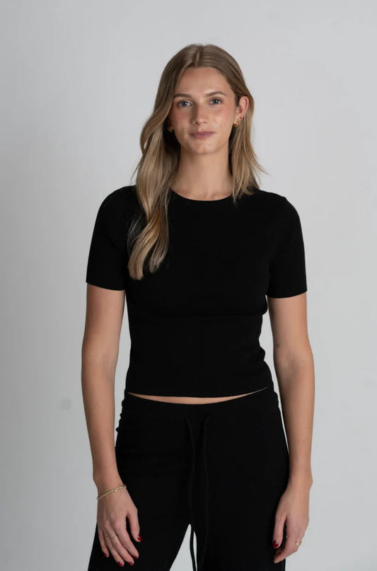 Sage Short Sleeve Rib Tee