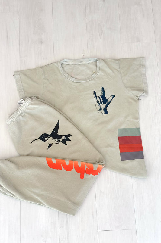 SUPERVINTAGE YUMM OG sweatpant - bones powder