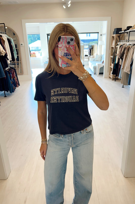 The Collegiate Tee in Navy