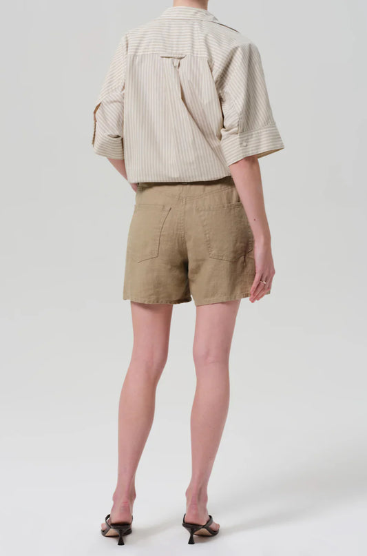 Brynn Drawstring Short in Gobi