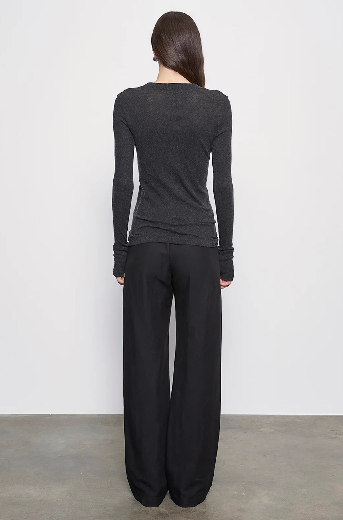 Cashmere Easy Cuffed Crew
