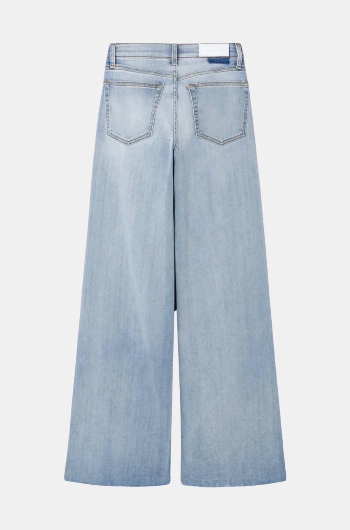 Mid Rise Palazzo Jeans in Cielito