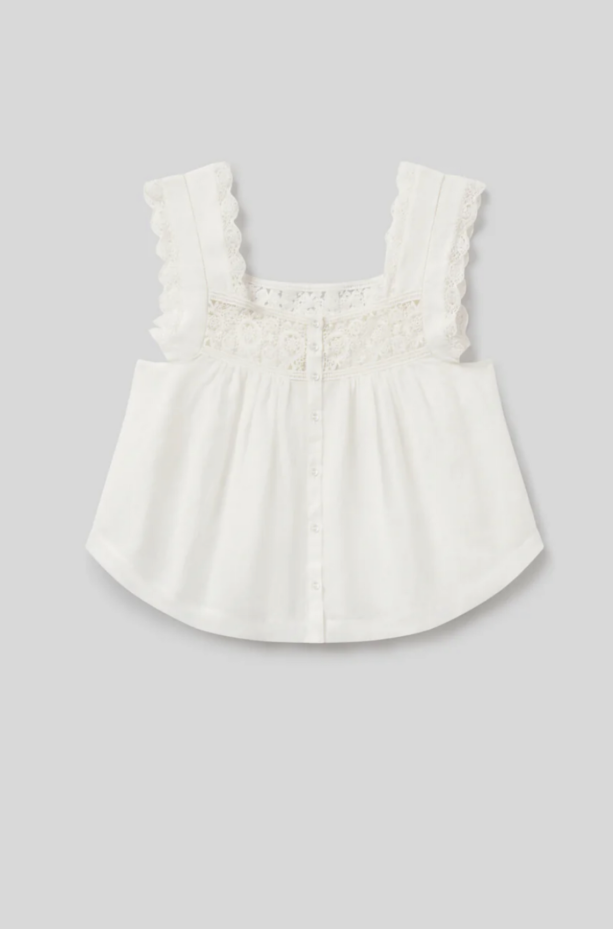Mia Embroidered Top White