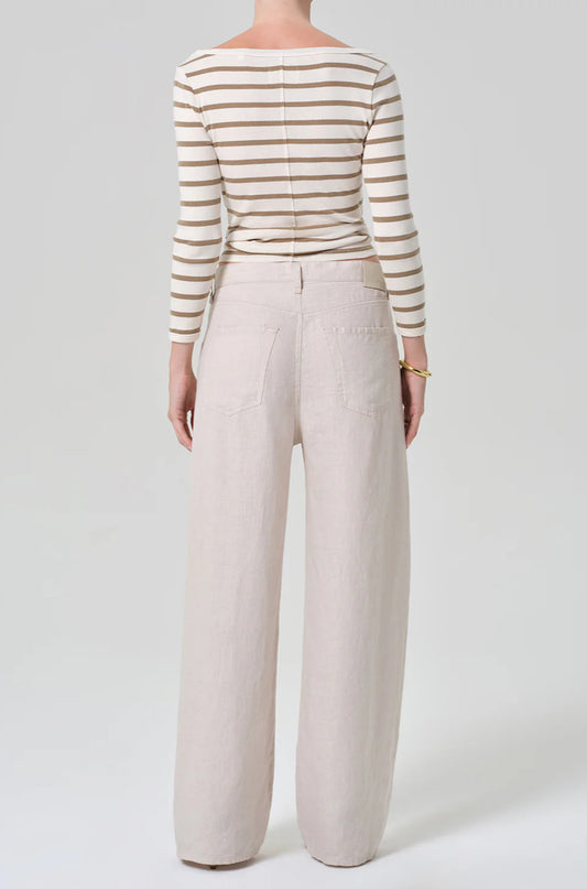 Brynn Drawstring Pale Stone