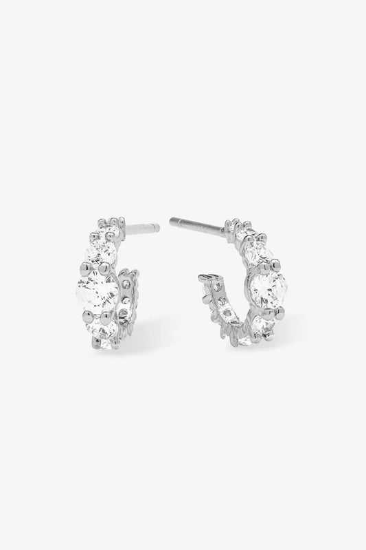 "Oh She Fancy" Graduated Huggies in Silver