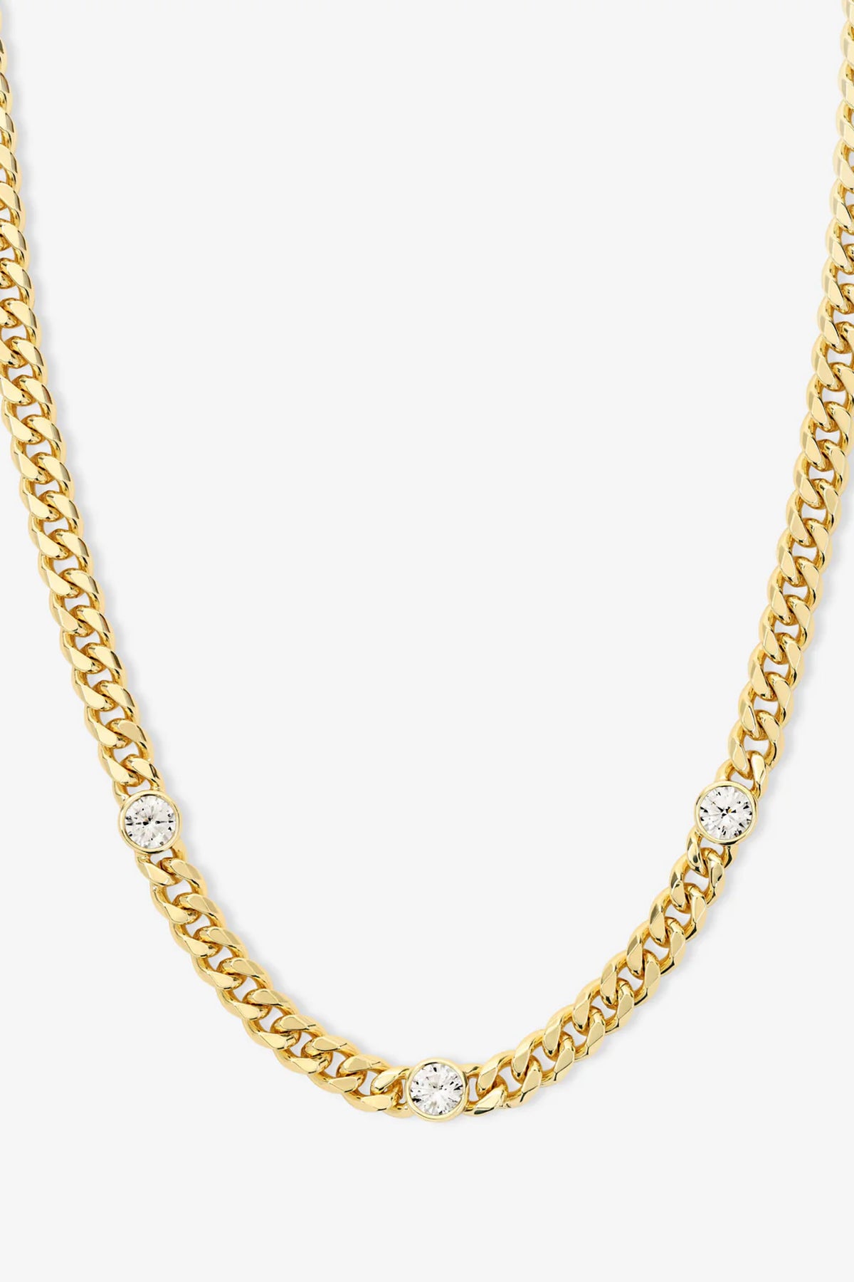 Julian Triple Diamond Necklace 16"