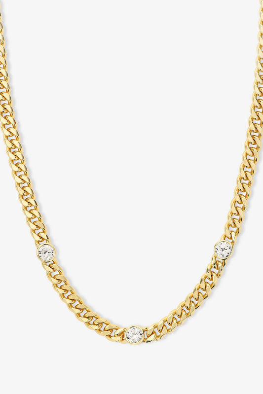 Julian Triple Diamond Necklace 18"