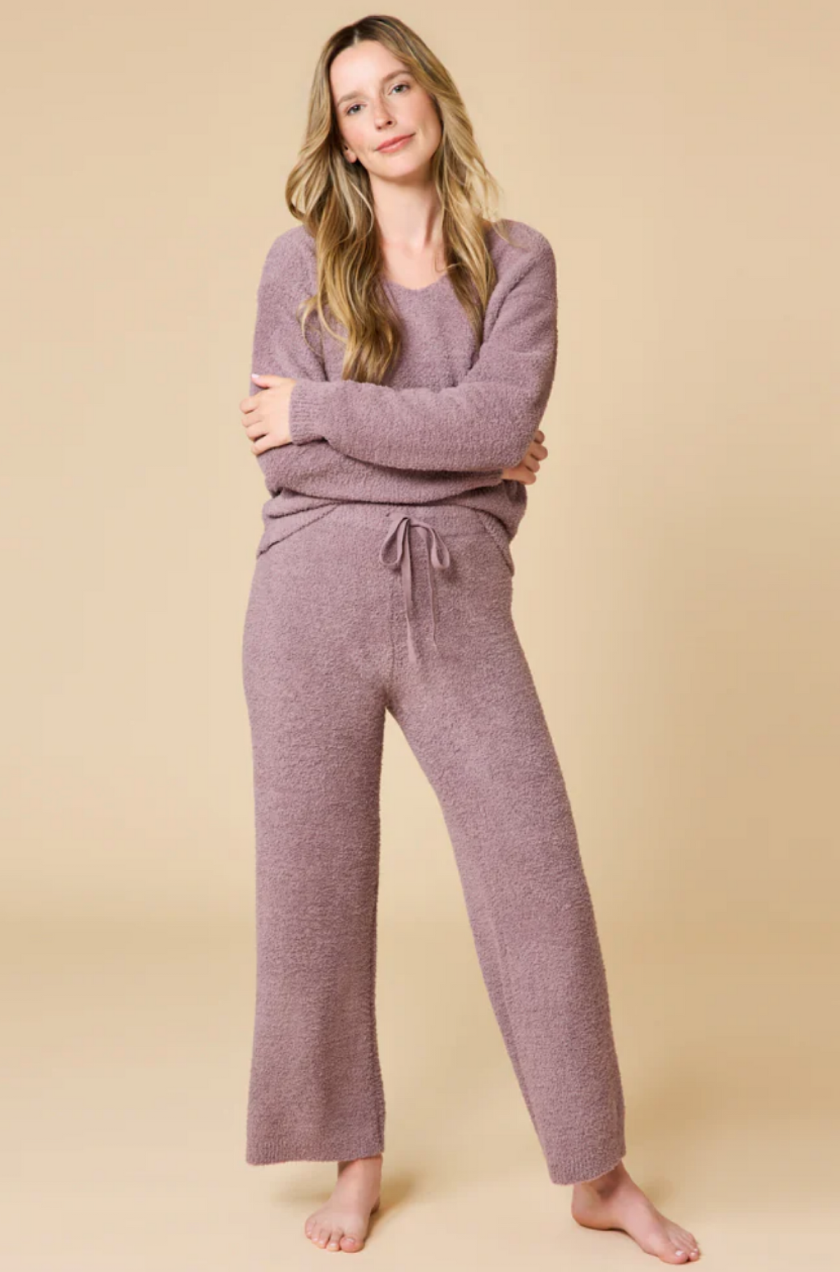 Marshmallow V-Neck Lounge Set