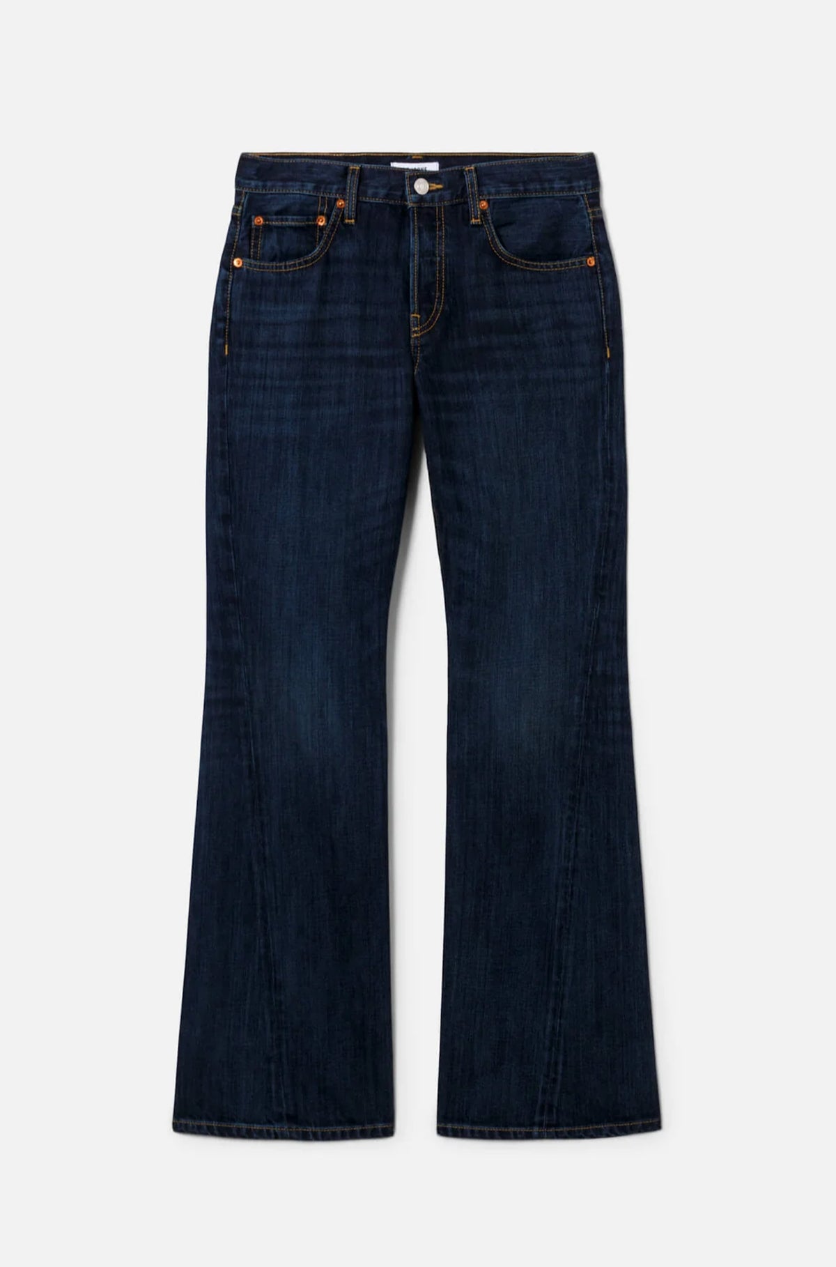 Twisted Mid Rise Bootcut Jeans in Dark Lady Blue