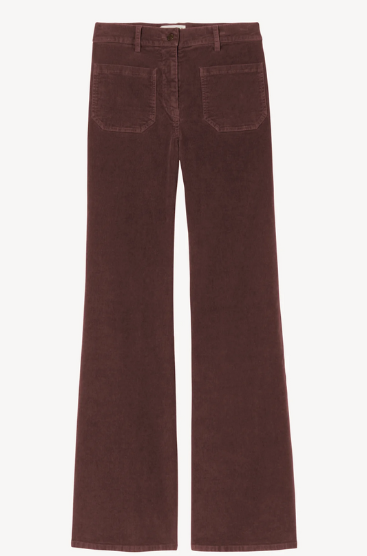 Florence Corduroy Pant in Merlot