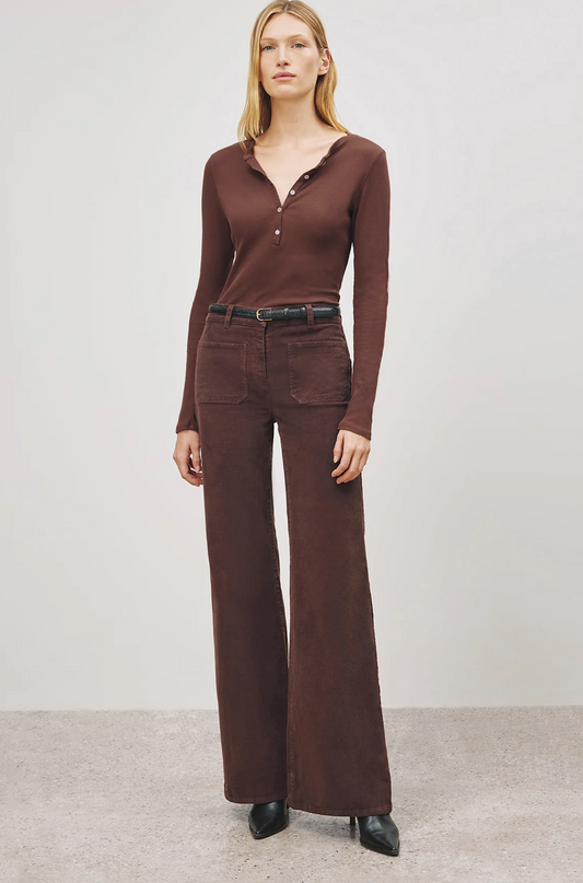 Florence Corduroy Pant in Merlot