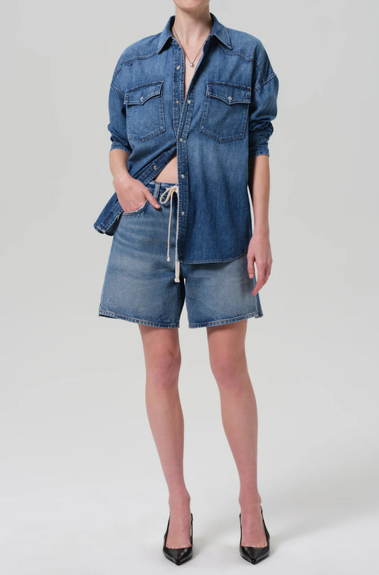 Brynn Drawstring Short in Solano