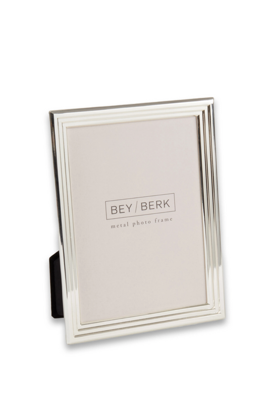 Silver Plated Bamboo Frame 4x6