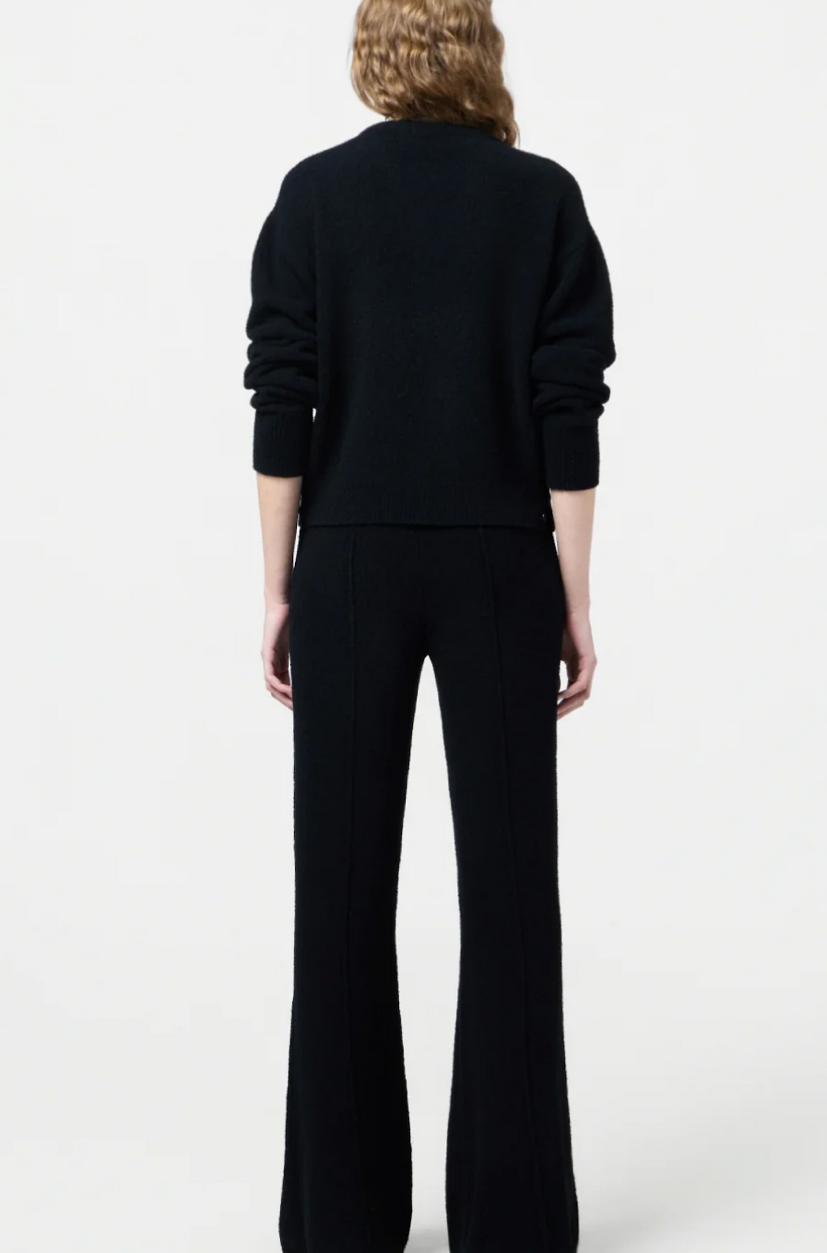 Boucle Collegiate Cardigan in Black