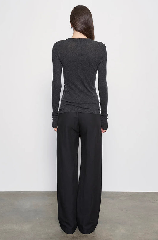 Cashmere Easy Cuffed Crew