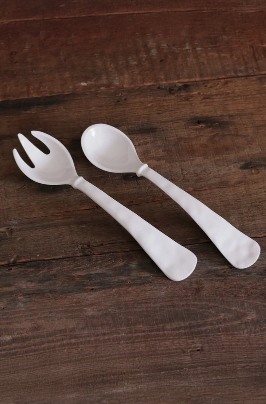 VIDA Havana Lg Salad  Servers (White)