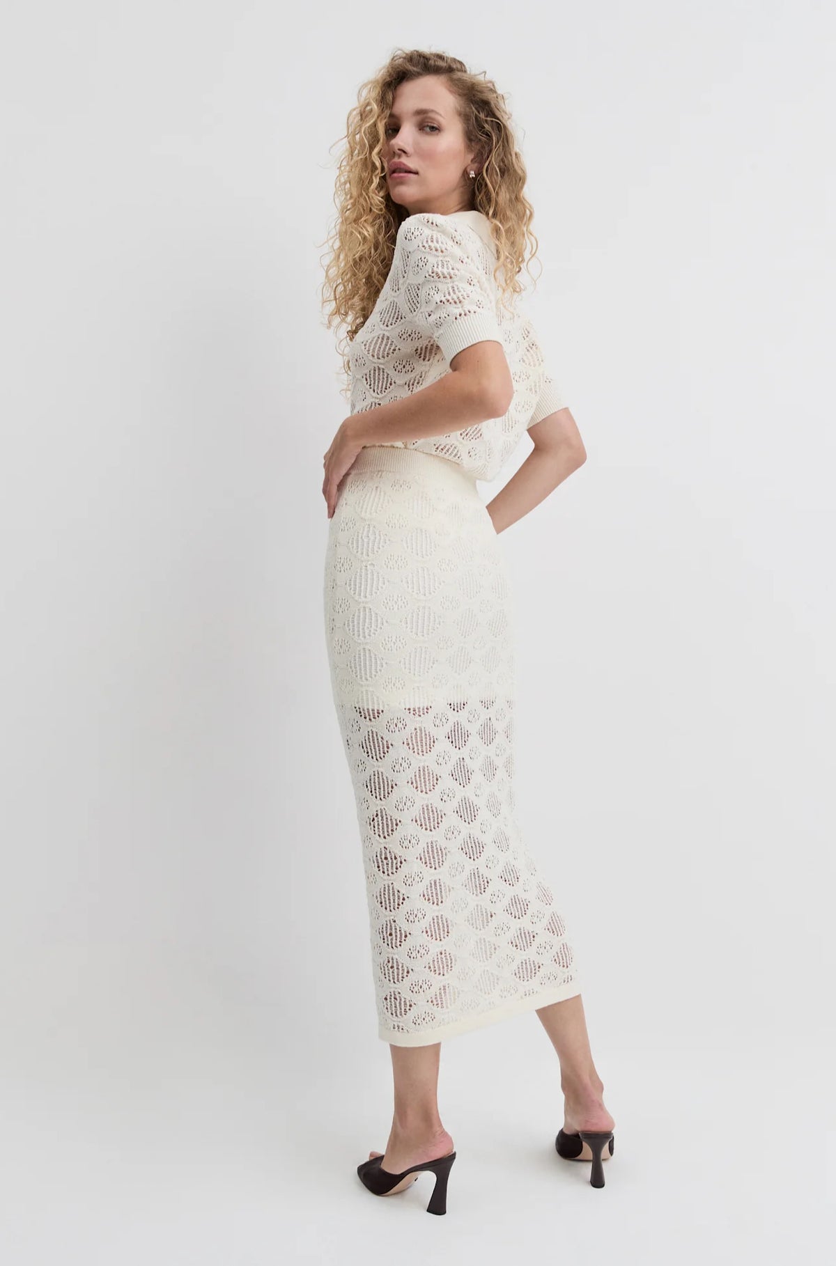 The Courtside Skirt in Ivory