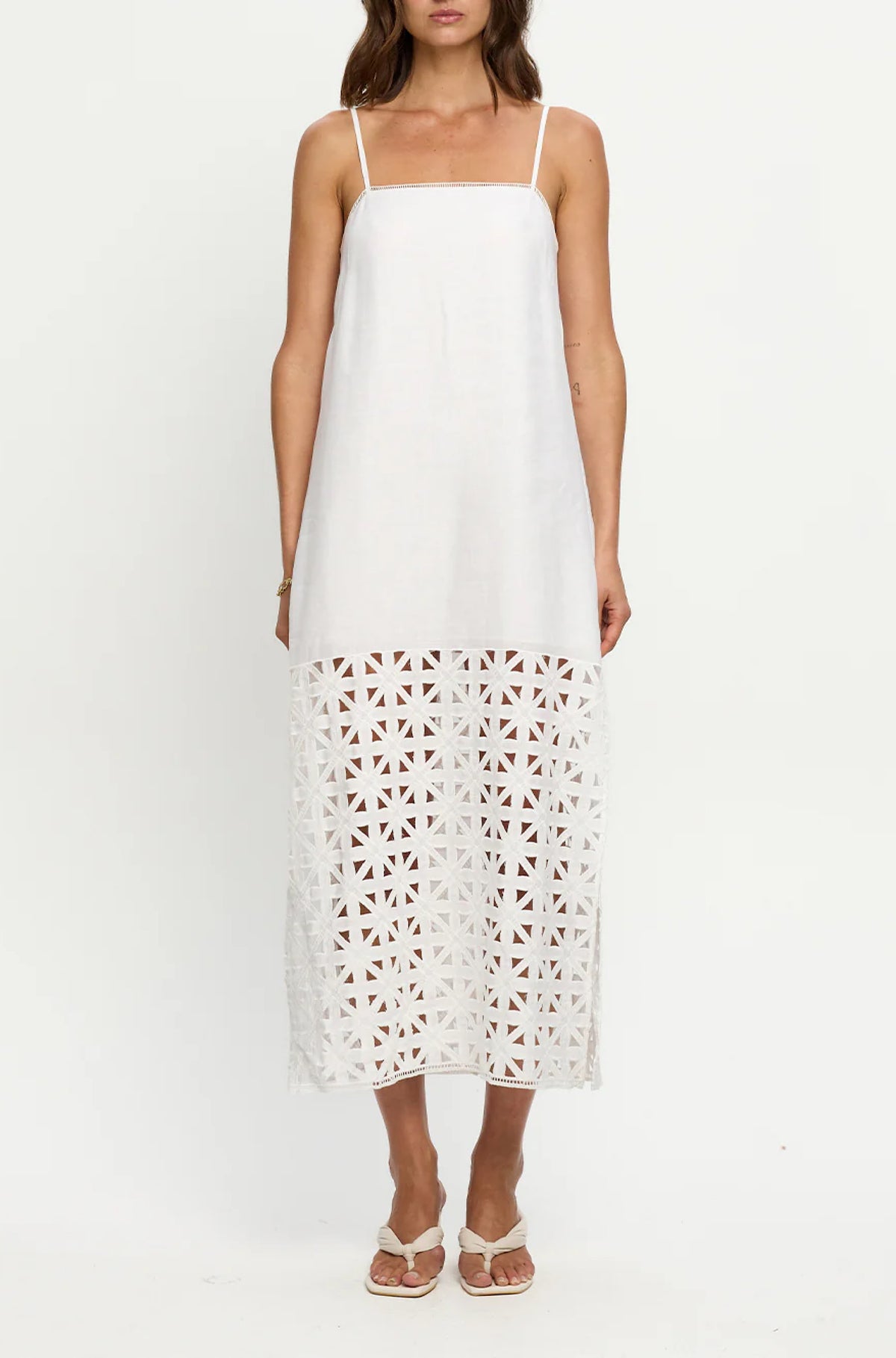 Marley Midi Dress Ivory