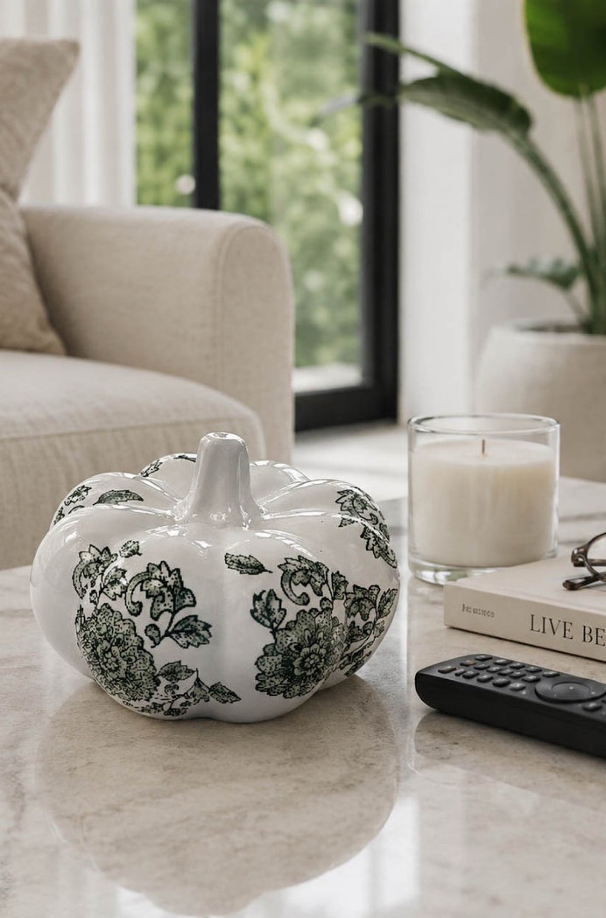 Green Dolomite Decorative Pumpkin