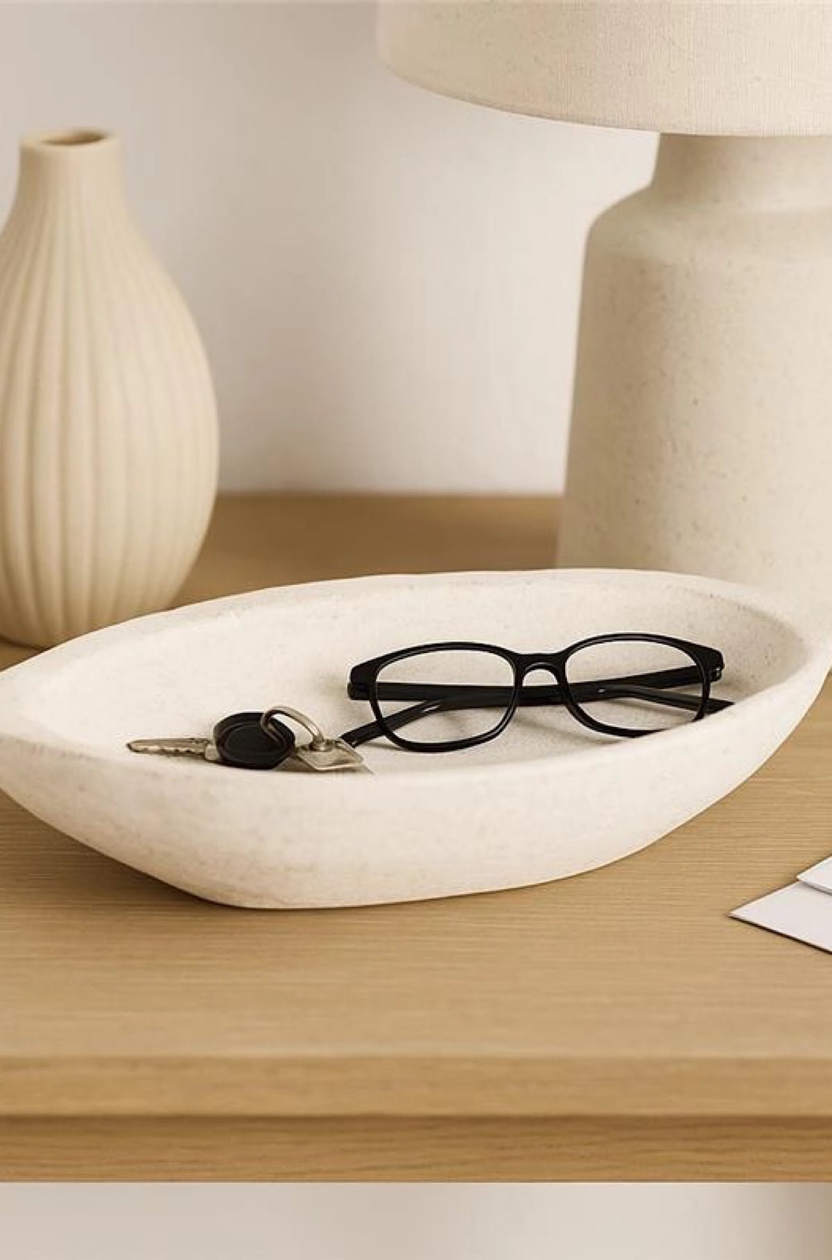 White Artisanal Terracotta Bowl