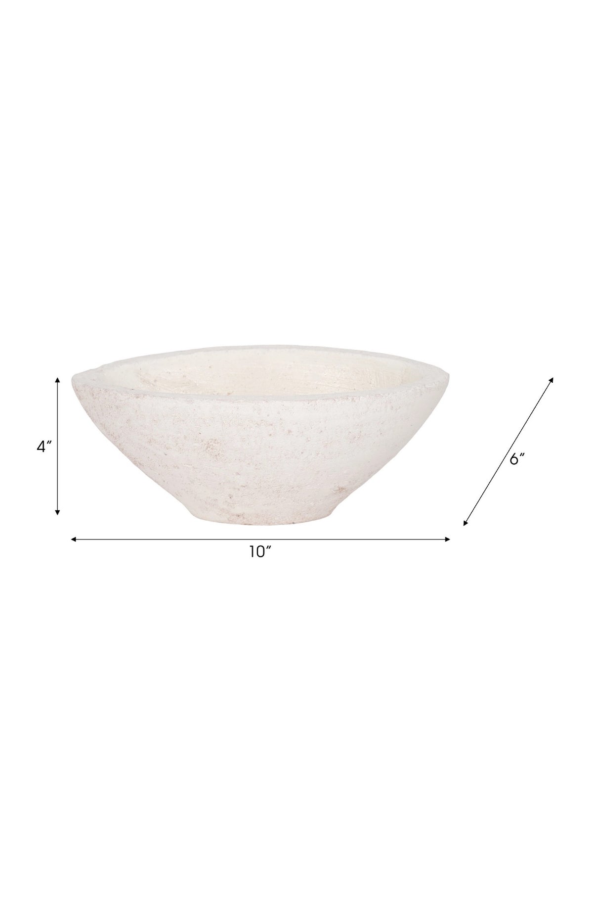 White Artisanal Terracotta Bowl