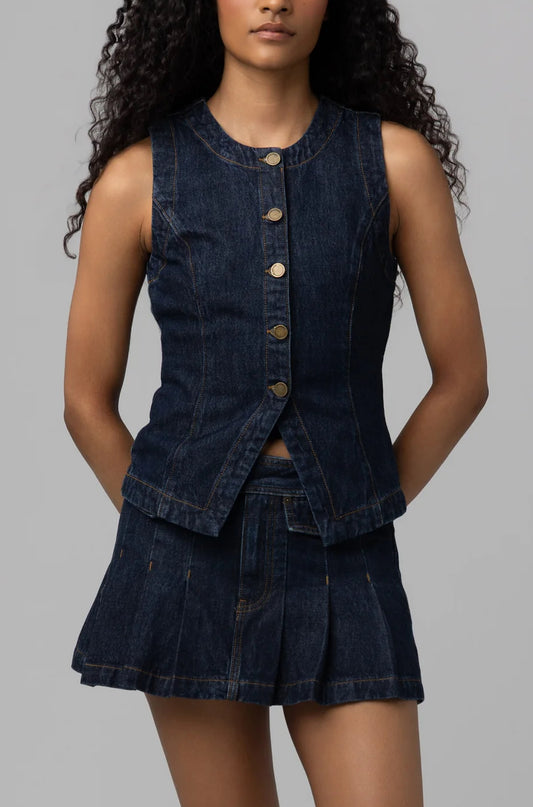 Out and About Denim Top