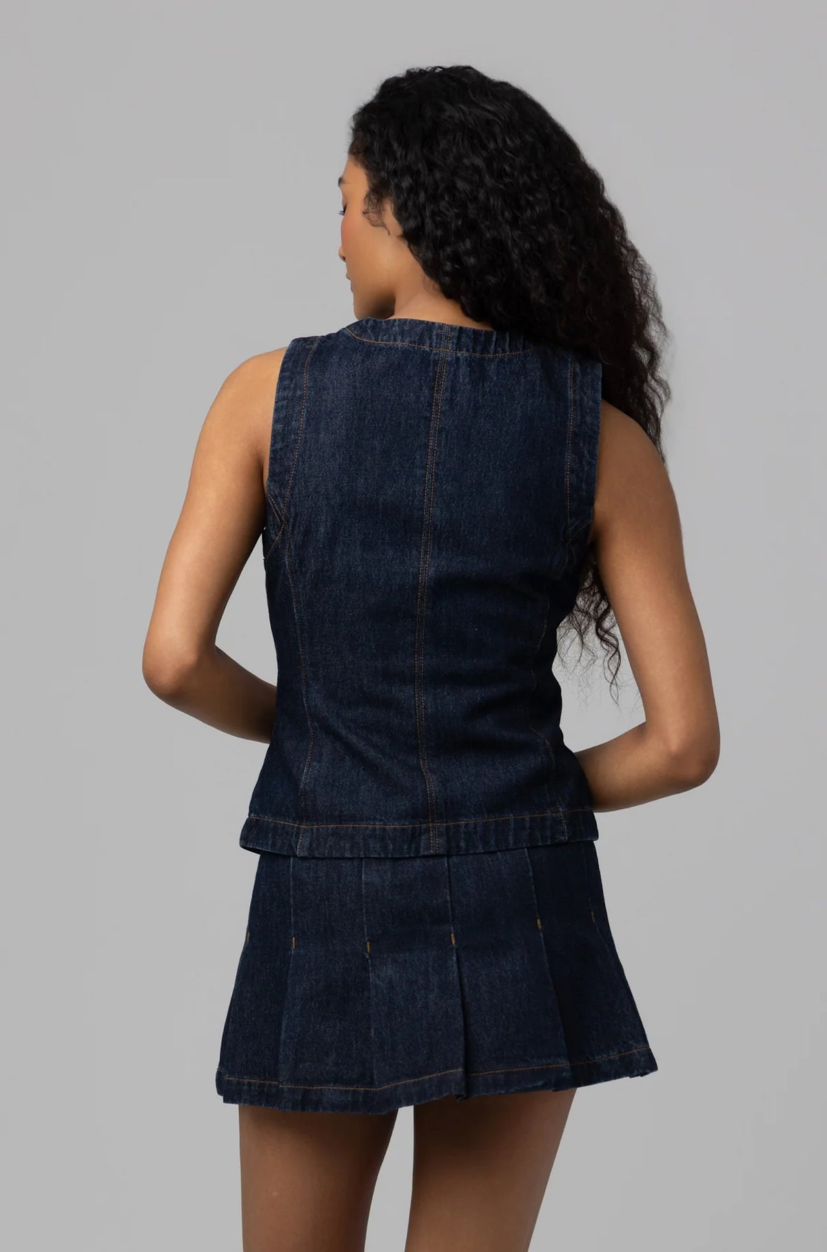 Out and About Denim Top