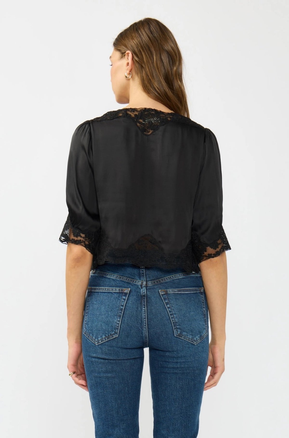 Ameila Lace Top Black