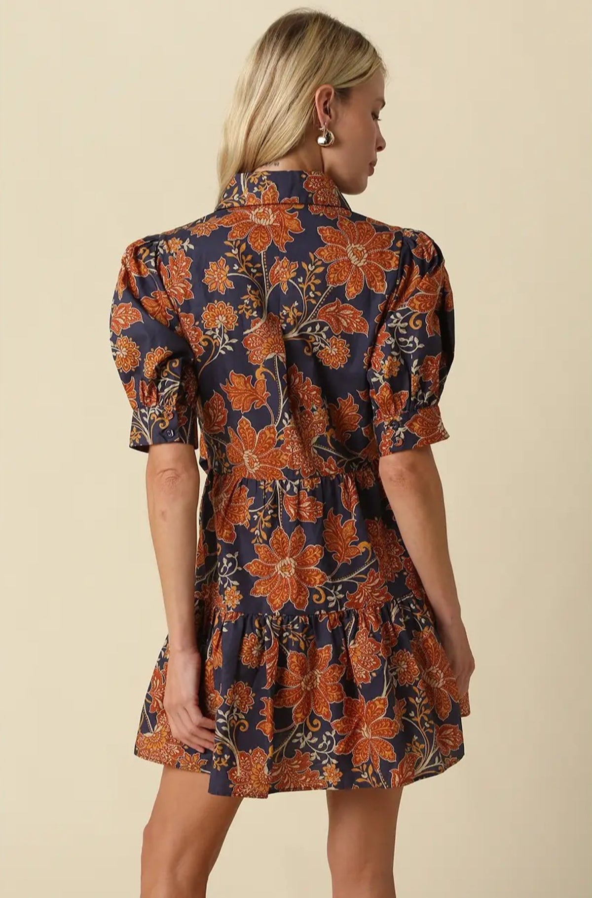Mabel Tie Floral Mini Dress