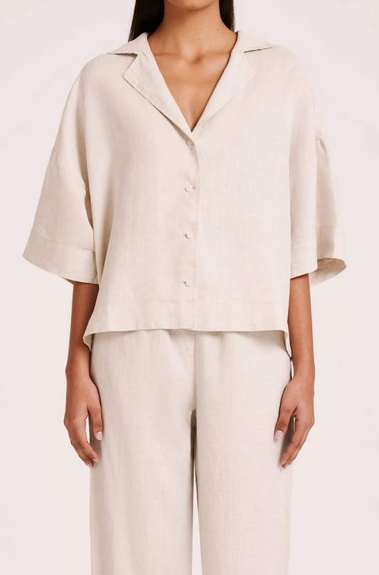 Lounge Linen Shirt Natural