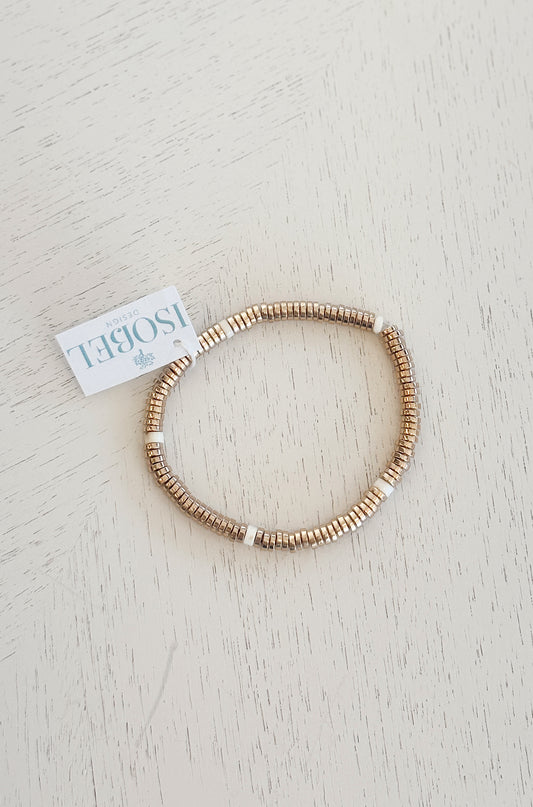 White Howlite Chips Bracelet