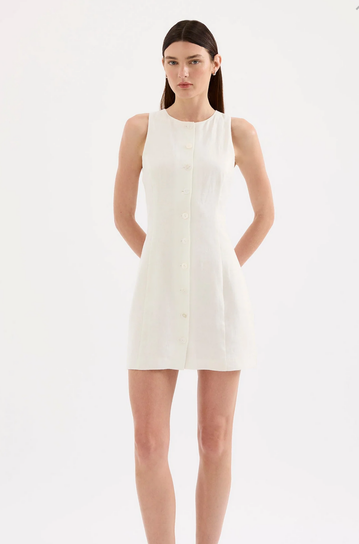 Mazi Linen Mini Dress