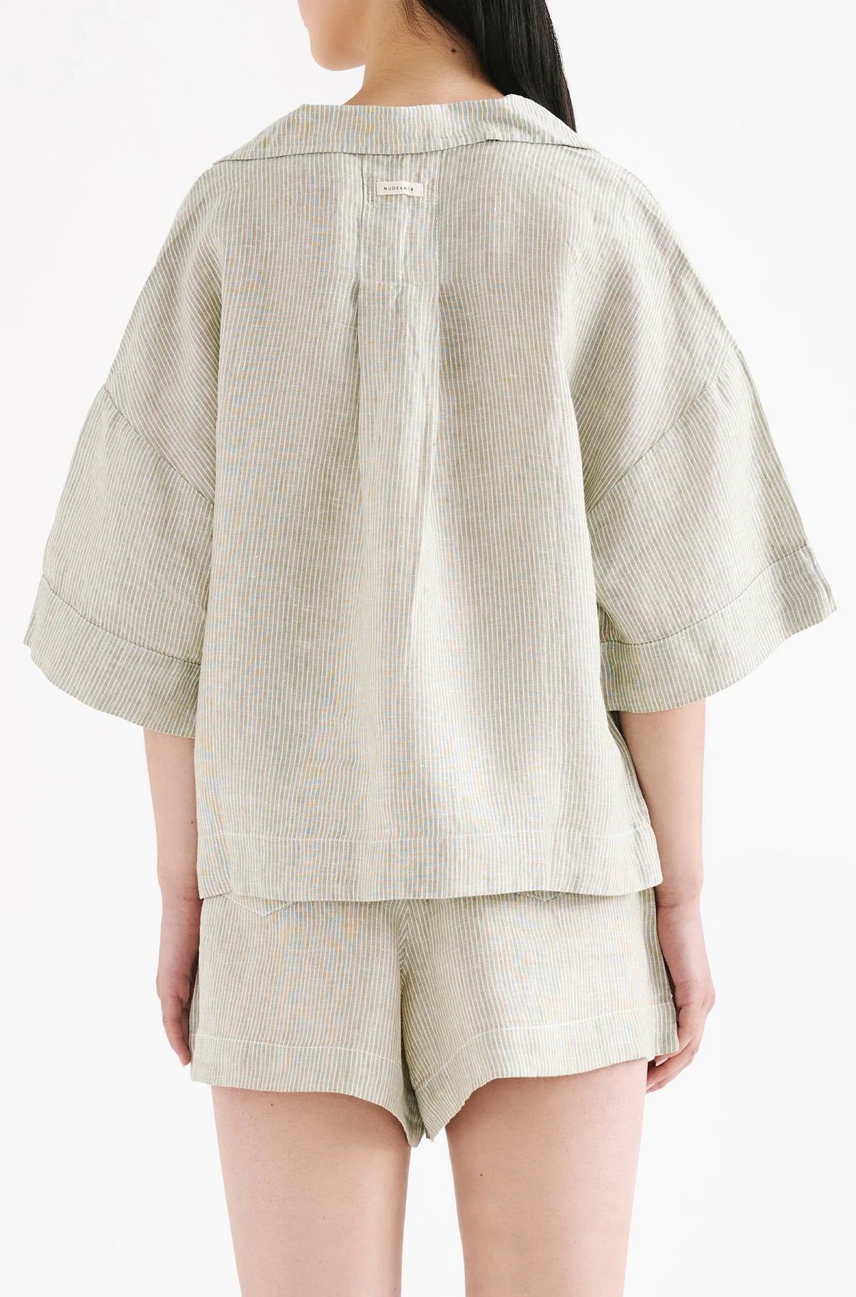 Lounge Stripe Linen Short