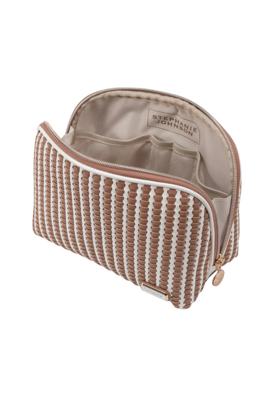 Marbella Mocha Lola Makeup Bag