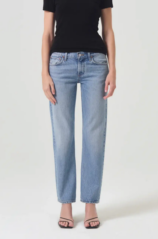 Amber Low Rise Straight in Libertine